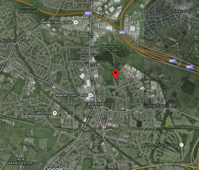 Walkden map Sportside Avenue